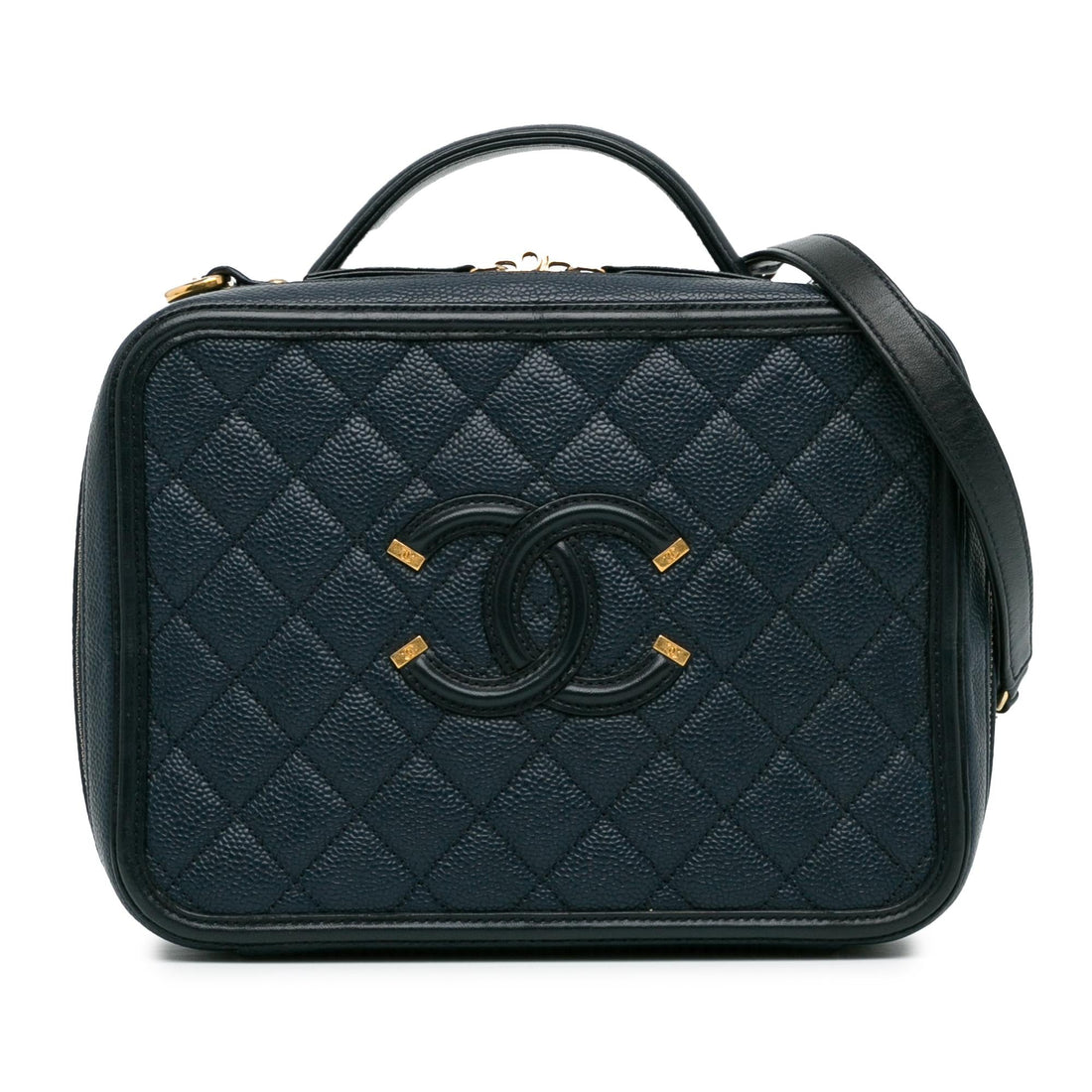 Top Quality Chanel Large Caviar CC Filigree Vanity Case (SHG-JUihwi)