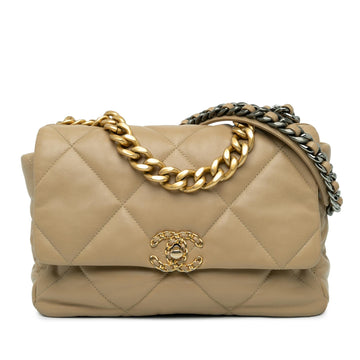 Top Quality Chanel Large Lambskin 19 Flap (SHG-vGvWsz)