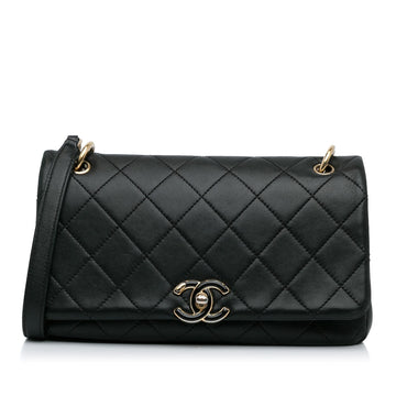 Top Quality Chanel Large Lambskin Twist Chain Enamel CC Flap (SHG-D7y7tJ)
