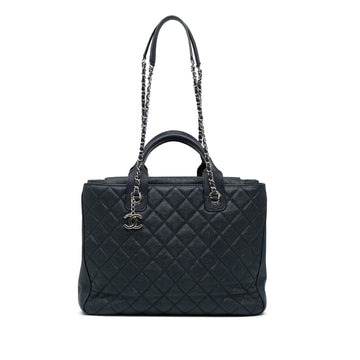 Top Quality Chanel Large Quilted Caviar Urban Companion Tote (SHG-AColdS)