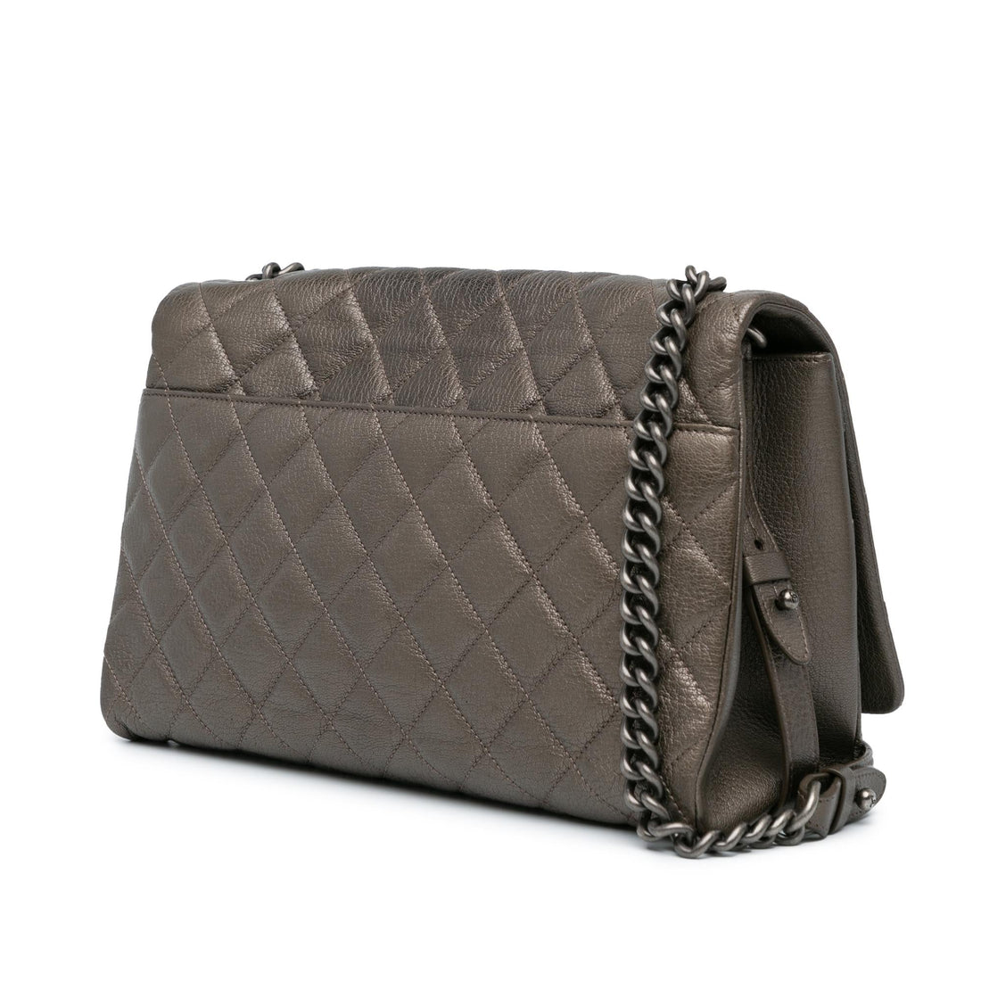 Top Quality Chanel Large Quilted Goatskin City Rock Flap (SHG-fwEZu2)