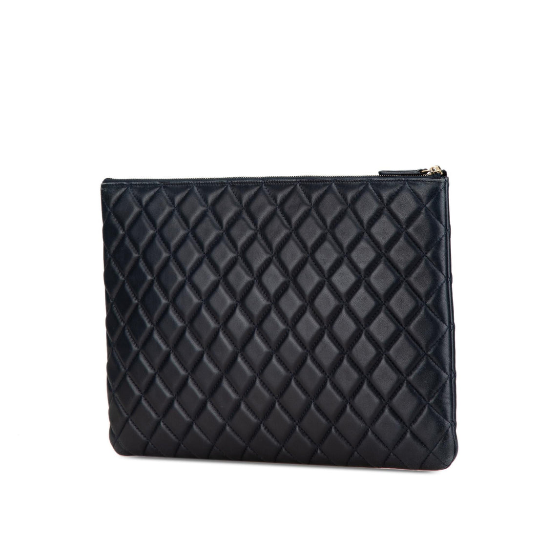 Top Quality Chanel Large Quilted Lambskin O Case Clutch (SHG-rJ6oqG)
