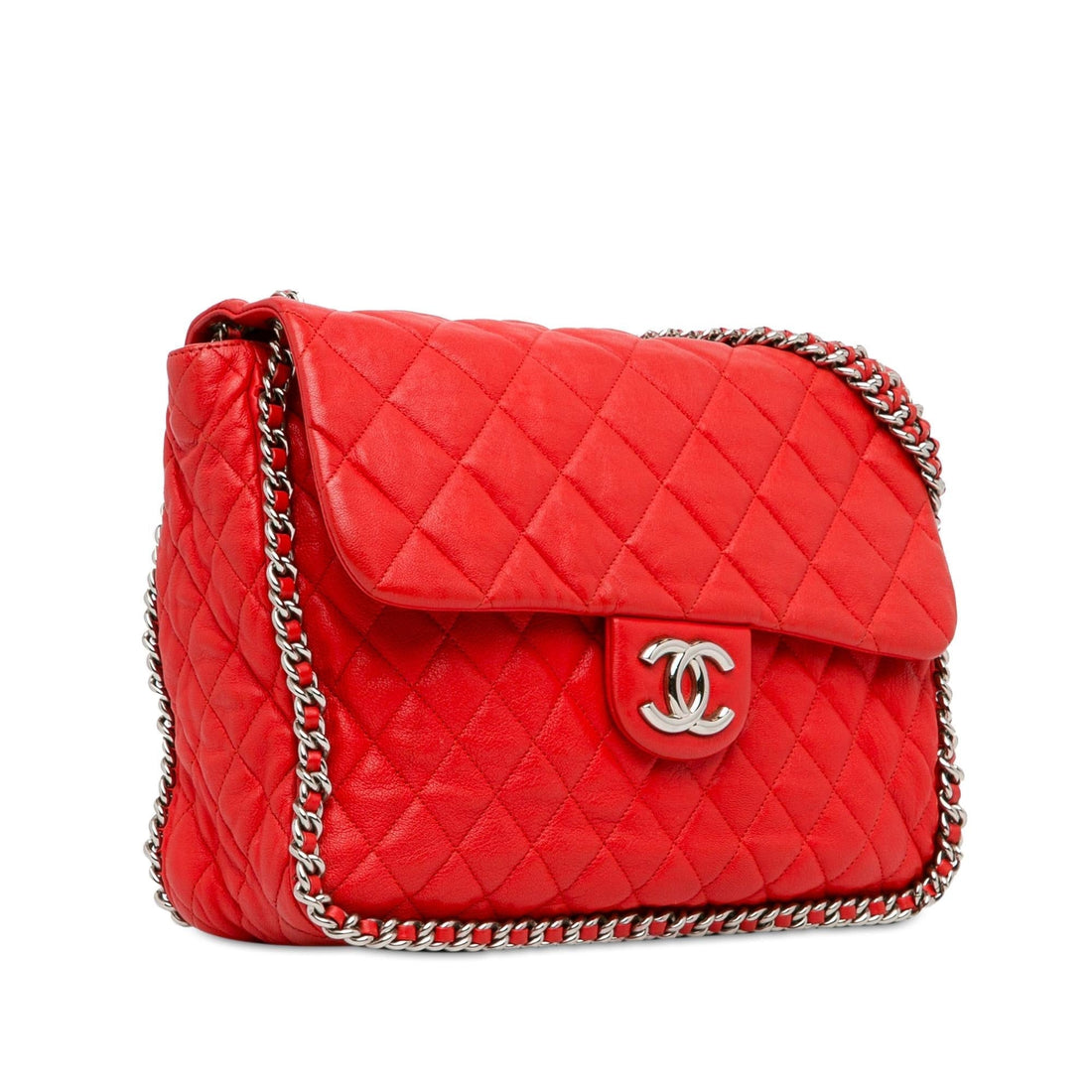 Top Quality Chanel Maxi Washed Lambskin Chain Around Flap (SHG-PHFWWT)