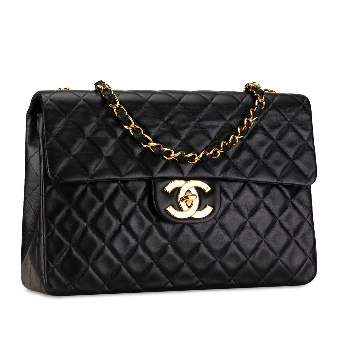 Top Quality Chanel Maxi XL Classic Lambskin Single Flap (SHG-vNBmIg)
