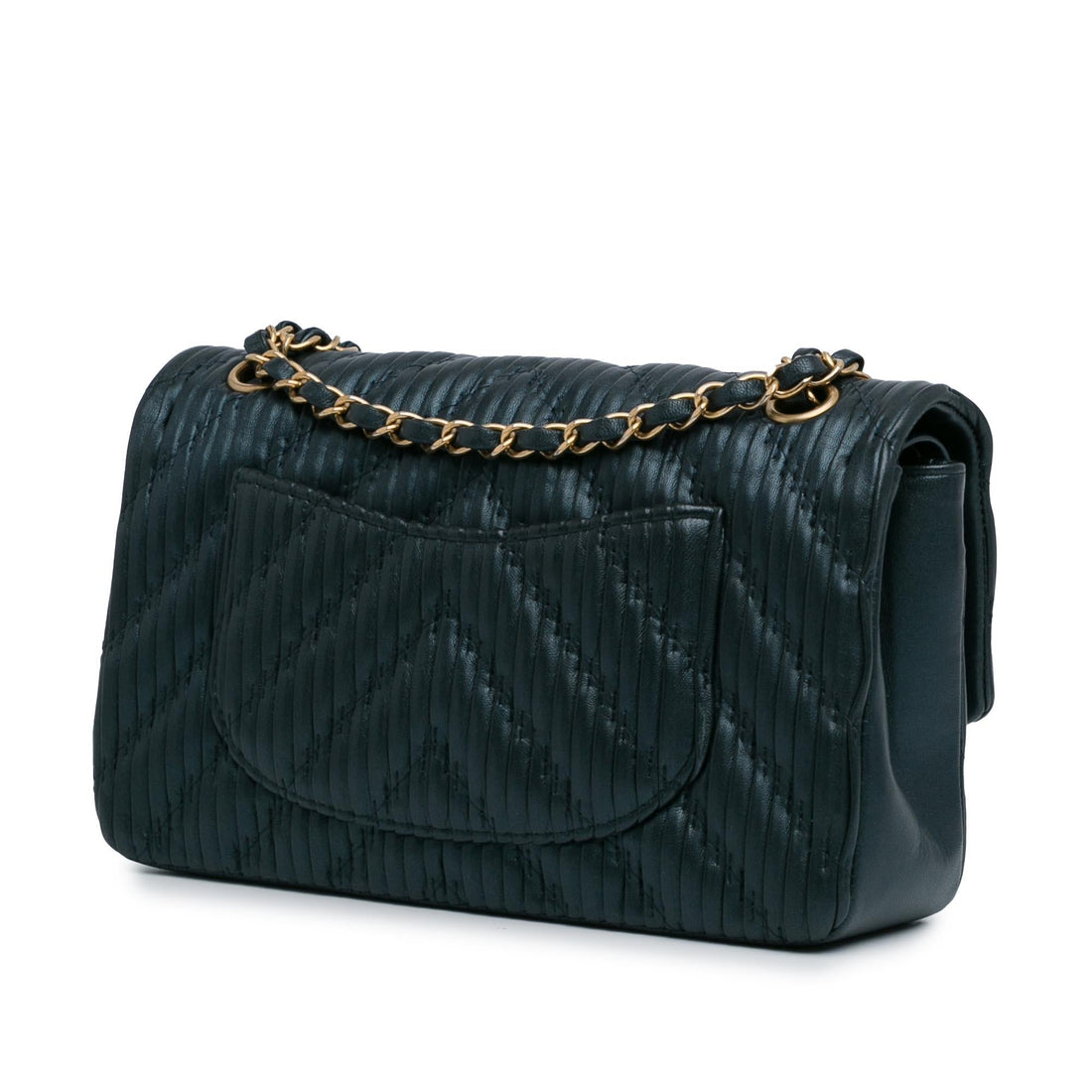 Top Quality Chanel Medium Calfskin Coco Pleats Double Flap (SHG-8NvBoQ)