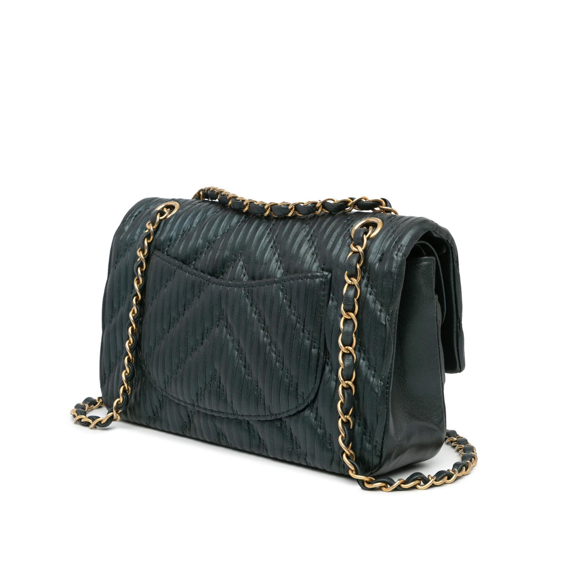 Top Quality Chanel Medium Calfskin Coco Pleats Double Flap (SHG-XXiROs)