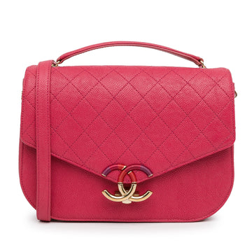 Top Quality Chanel Medium Caviar Paris Cuba Thread Around Flap (SHG-nmjWmk)