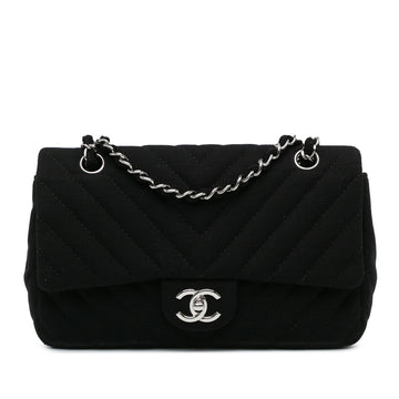 Top Quality Chanel Medium Chevron Quilted Jersey Single Flap (SHG-ZhE9Mo)