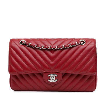 Top Quality Chanel Medium Classic Chevron Caviar Double Flap (SHG-cCtiFC)