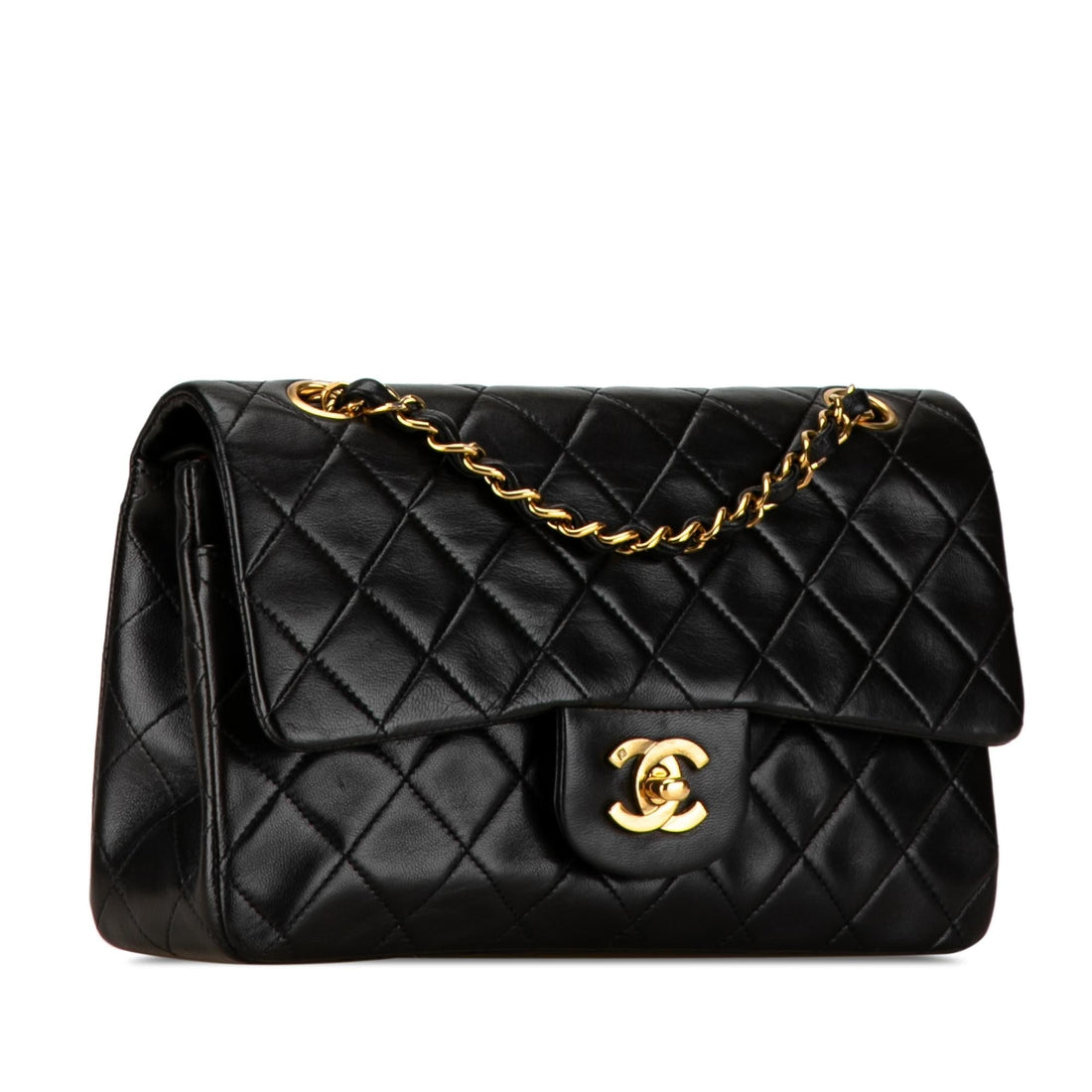 Top Quality Chanel Medium Classic Lambskin Double Flap (SHG-JJIzds)