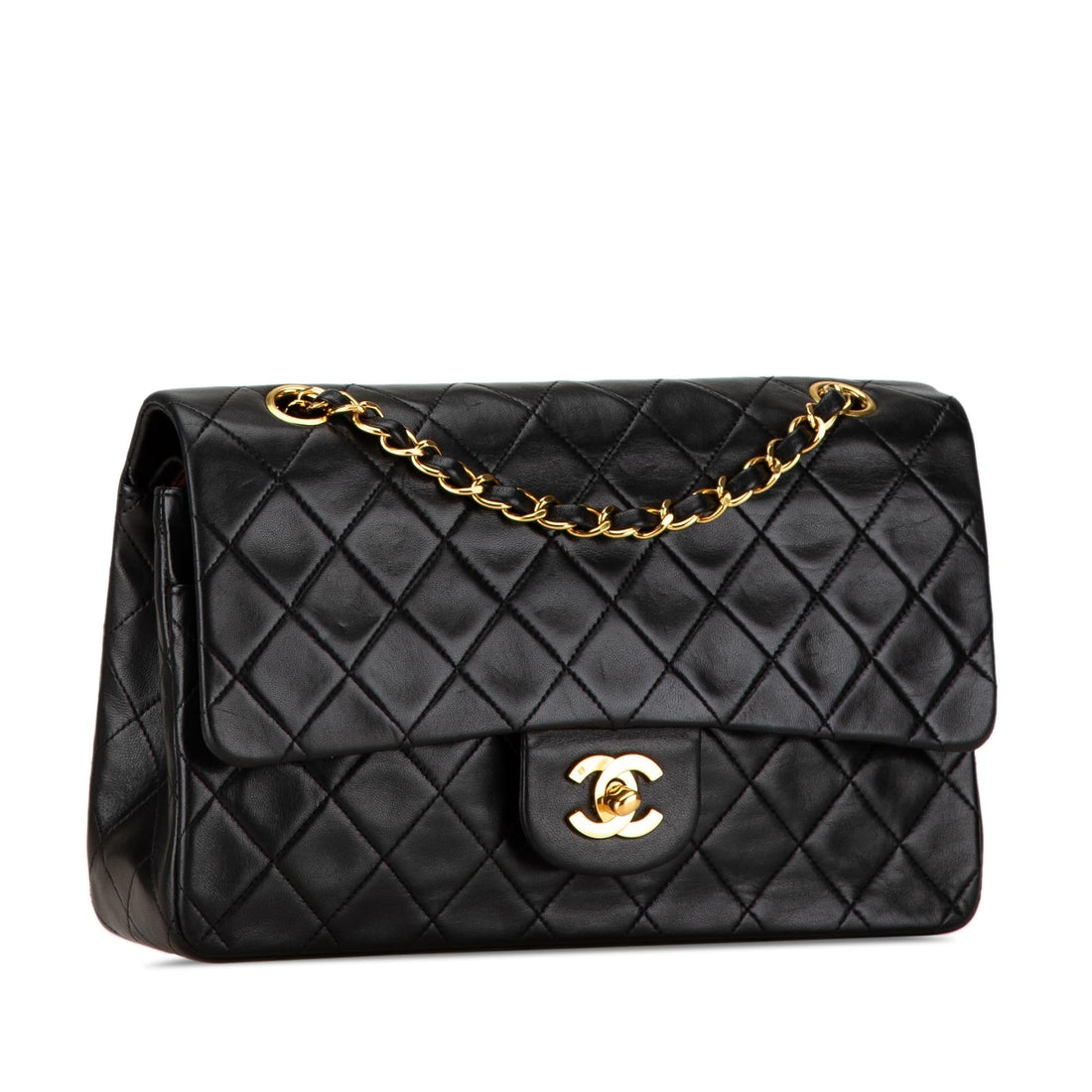 Top Quality Chanel Medium Classic Lambskin Double Flap (SHG-9BZf7K)
