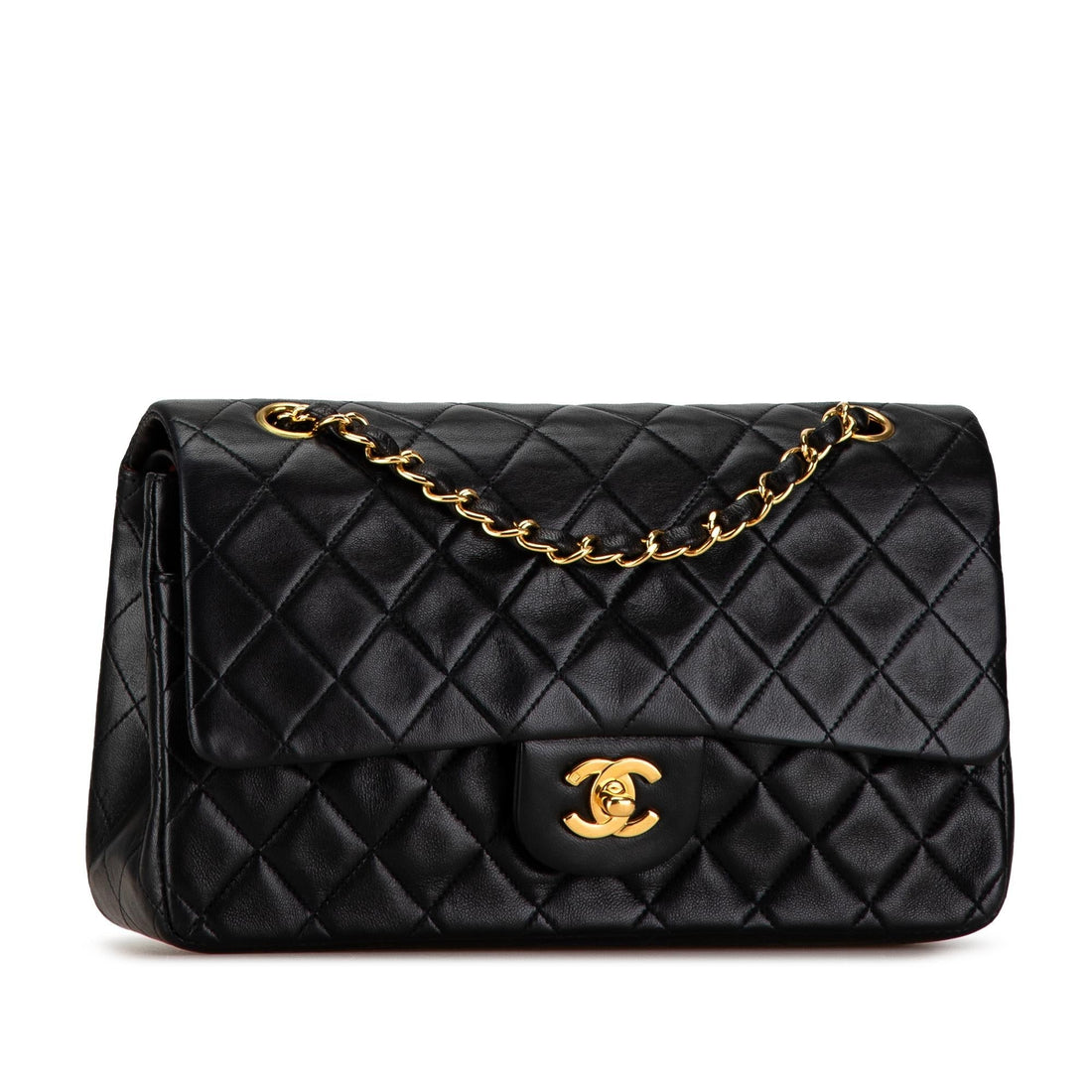 Top Quality Chanel Medium Classic Lambskin Double Flap (SHG-GpukLW)