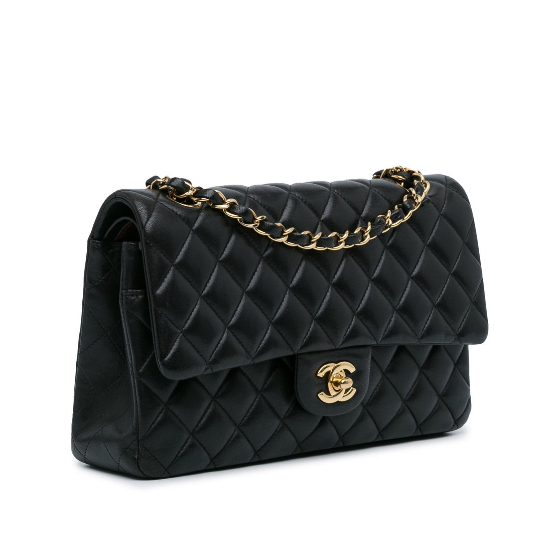 Top Quality Chanel Medium Classic Lambskin Double Flap (SHG-ABhfkF)