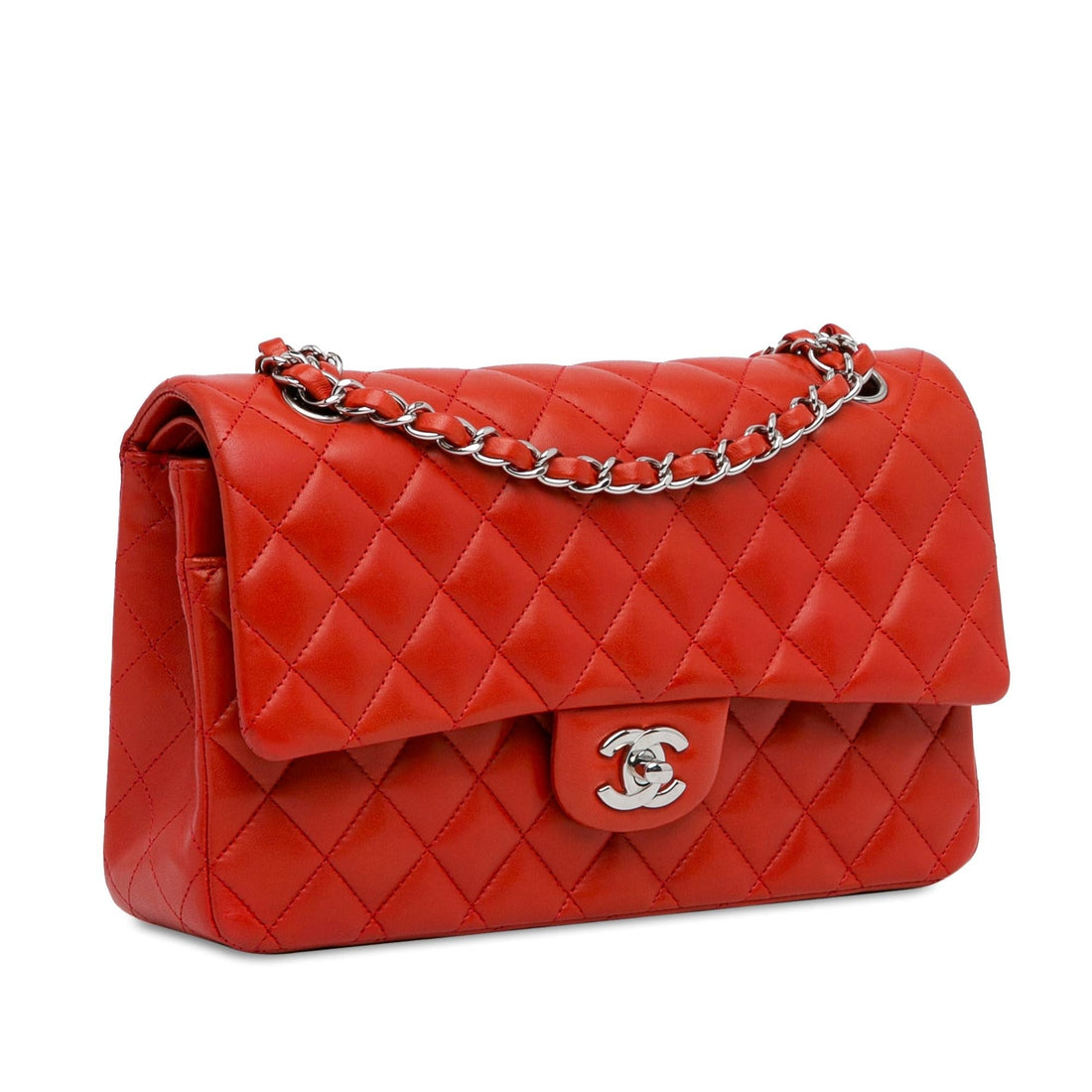 Top Quality Chanel Medium Classic Lambskin Double Flap (SHG-E5gZeT)
