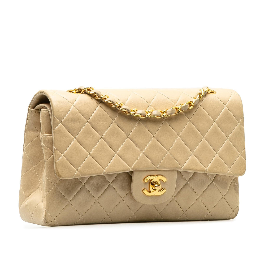 Top Quality Chanel Medium Classic Lambskin Double Flap (SHG-fJM1Y8)