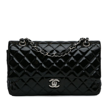 Top Quality Chanel Medium Classic Patent Double Flap (SHG-60TH8D)