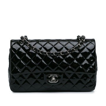 Top Quality Chanel Medium Classic Patent Double Flap (SHG-BrQGTp)