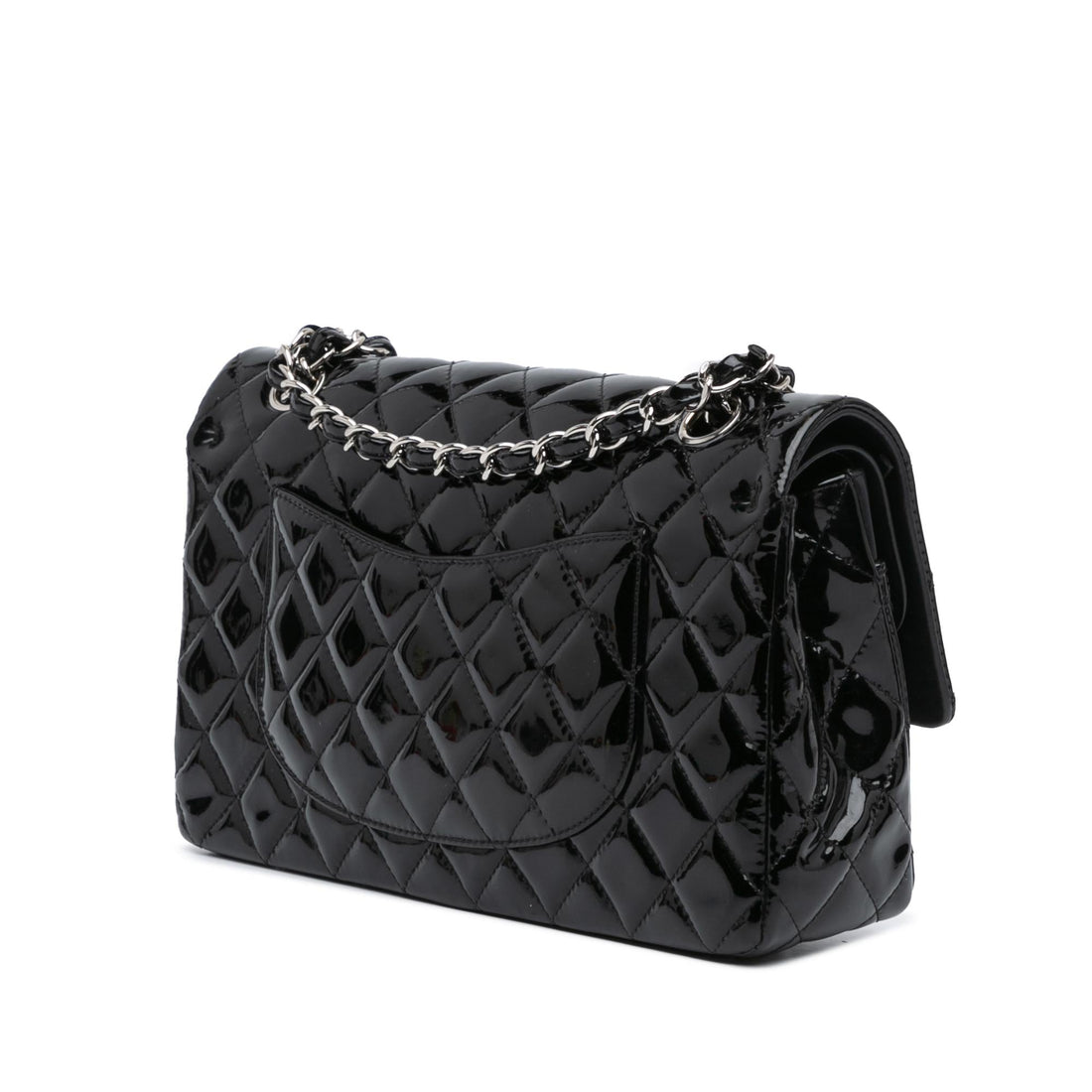 Top Quality Chanel Medium Classic Patent Double Flap (SHG-p8CfGS)