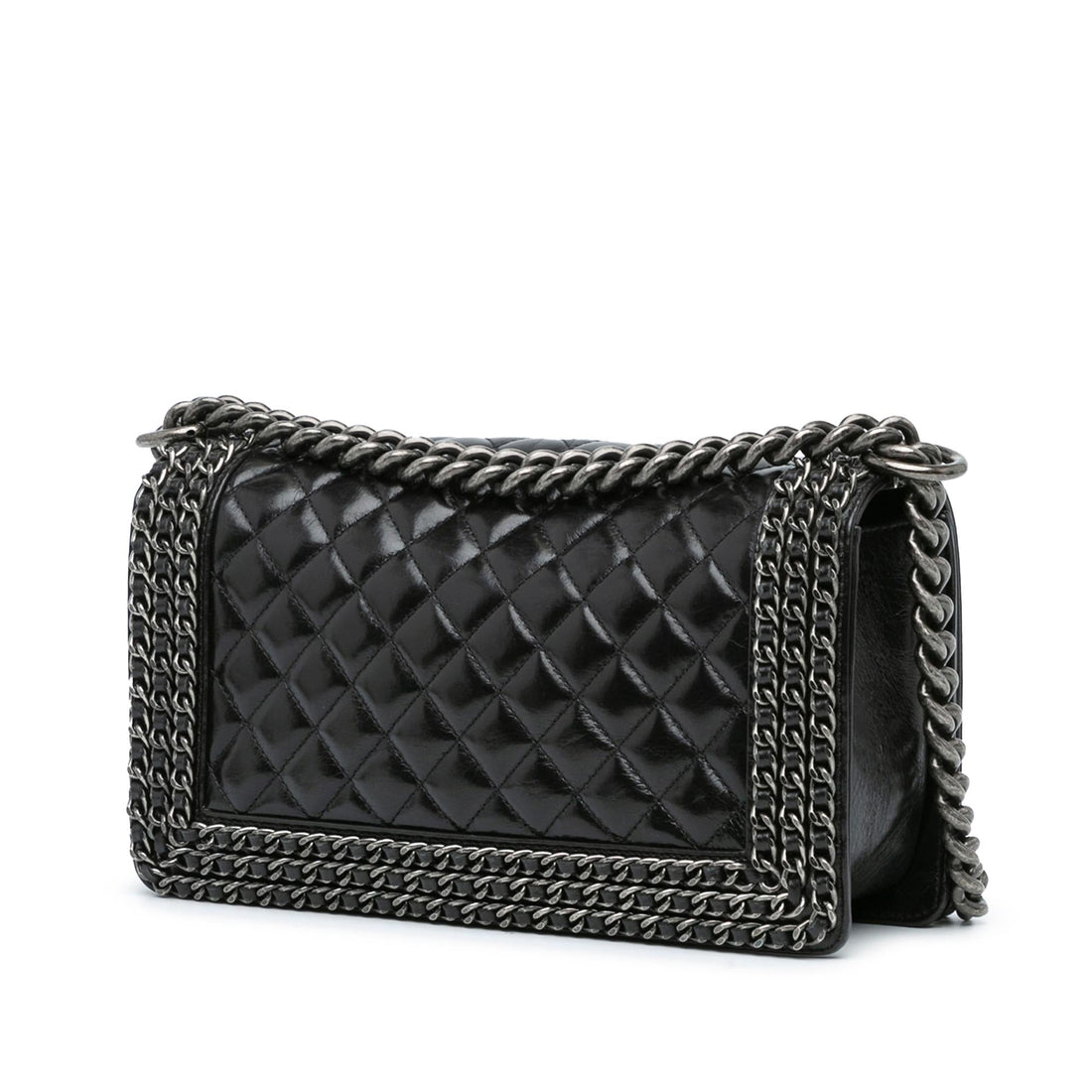 Top Quality Chanel Medium Glazed Calfskin Chain Around Boy Flap (SHG-DFQBG5)