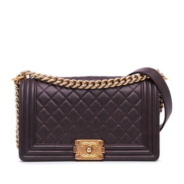Top Quality Chanel Medium Lambskin Boy Flap (SHG-0YmPx8)