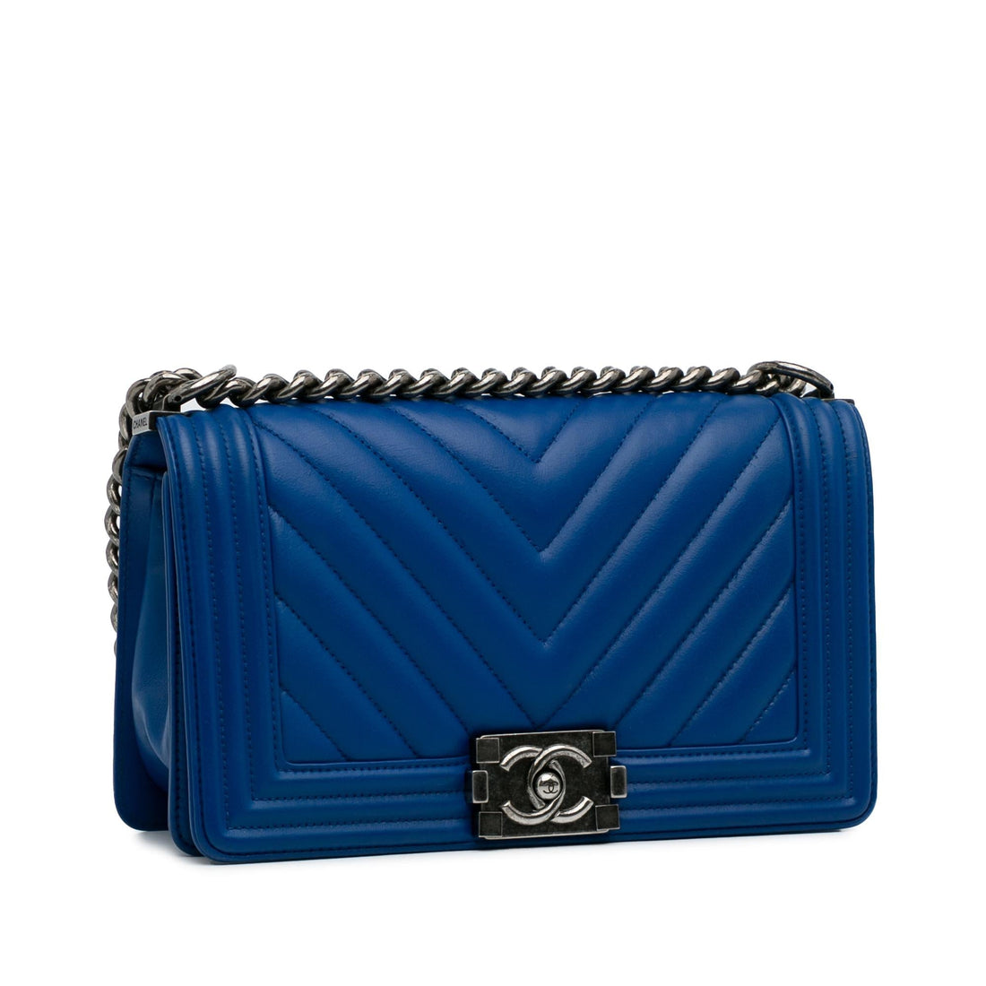 Top Quality Chanel Medium Lambskin Chevron Boy Flap (SHG-pvPgpi)