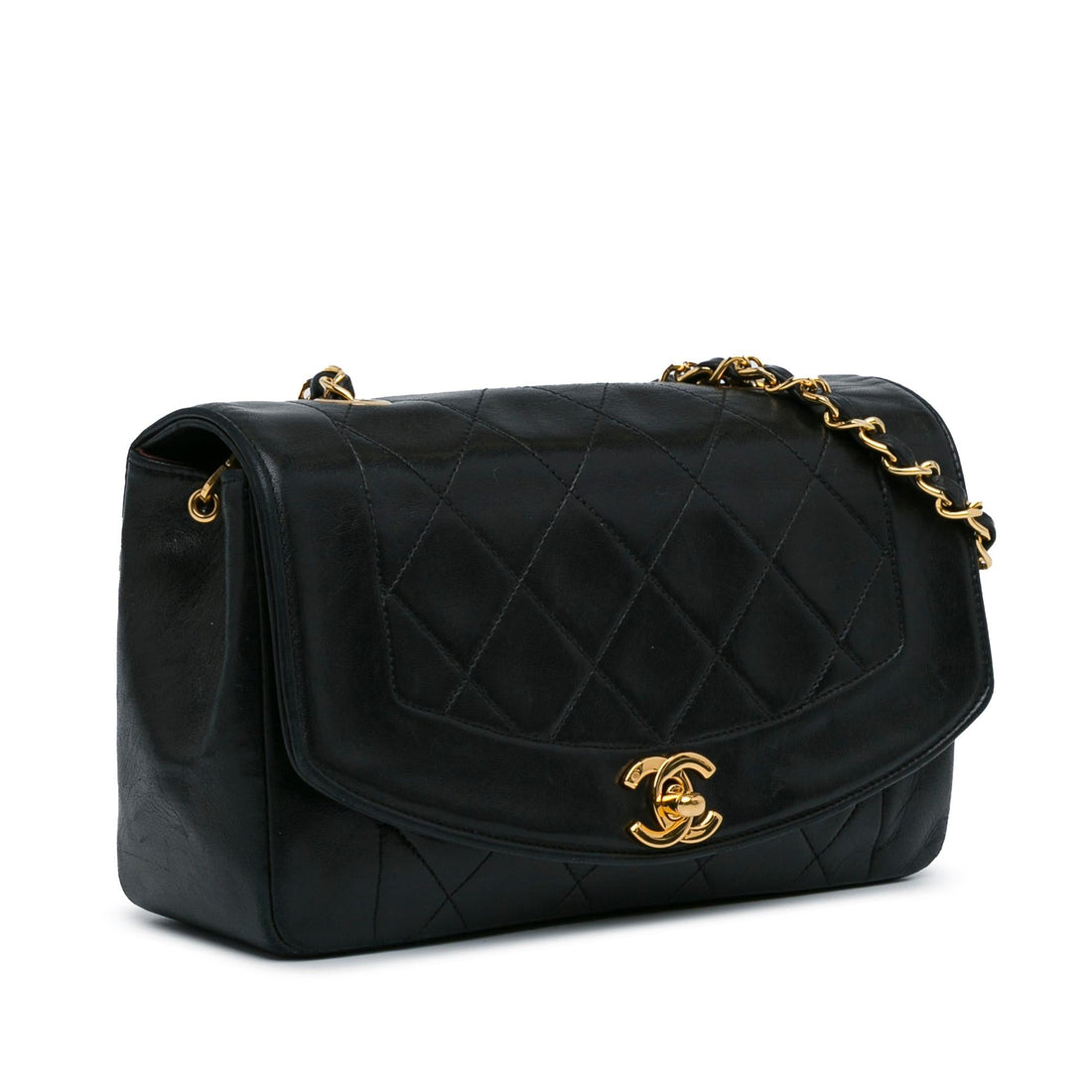 Top Quality Chanel Medium Lambskin Diana Flap (SHG-YPOPPc)