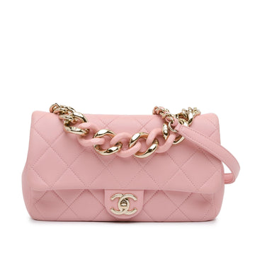 Top Quality Chanel Medium Lambskin Elegant Chain Single Flap (SHG-QrQefy)