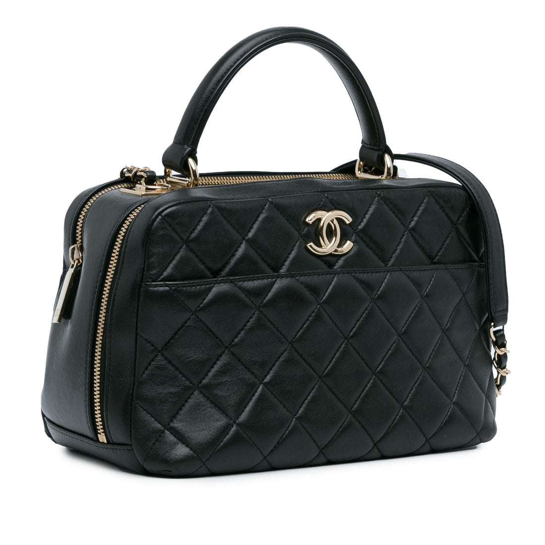 Top Quality Chanel Medium Lambskin Trendy CC Bowling Bag (SHG-6zNdDE)