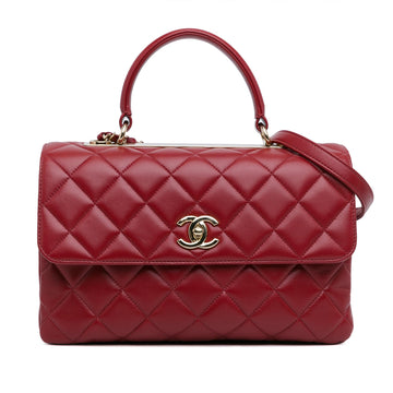Top Quality Chanel Medium Lambskin Trendy CC Top Handle Bag (SHG-NiklUD)