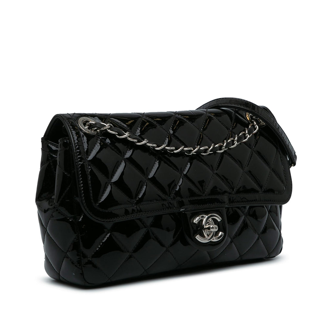 Top Quality Chanel Medium Patent Coco Shine Flap (SHG-jeEdZZ)