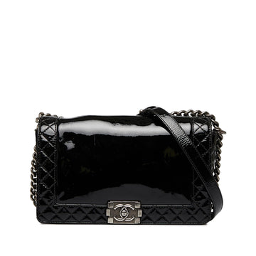 Top Quality Chanel Medium Patent Reverso Boy Flap (SHG-JG1Gnr)