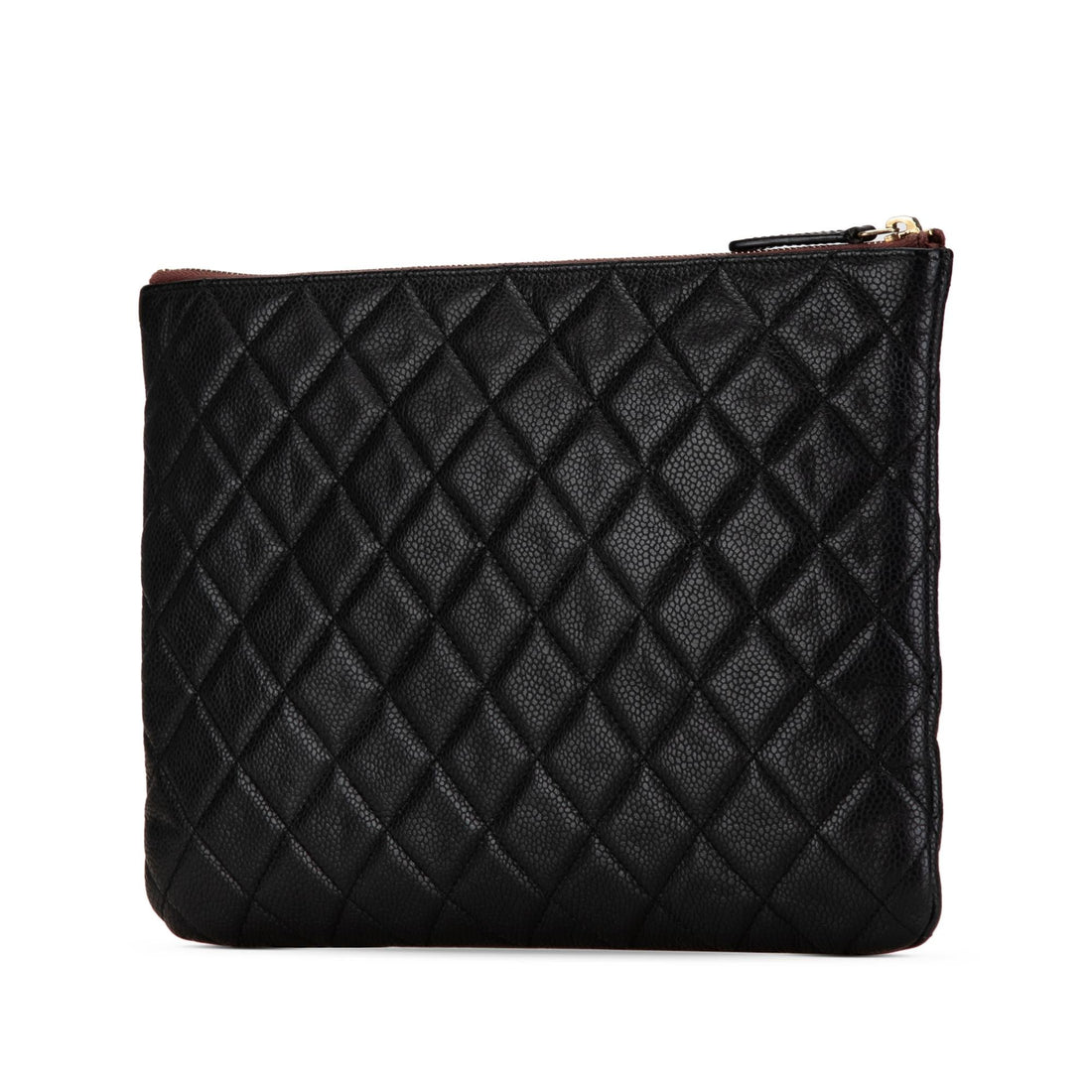 Top Quality Chanel Medium Quilted Caviar O Case Clutch (SHG-iUwYer)