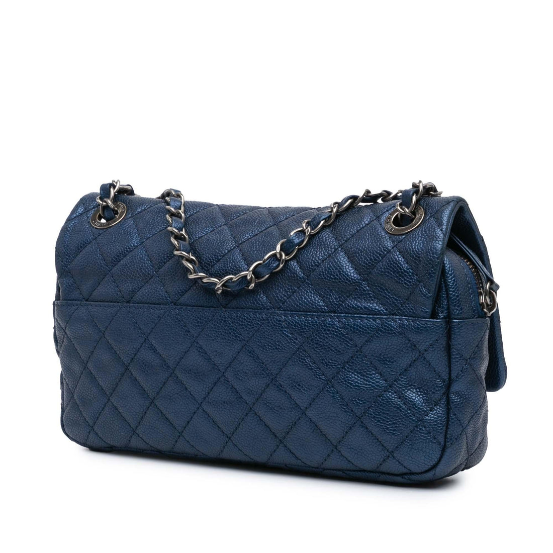Top Quality Chanel Medium Quilted Iridescent Caviar Easy Flap (SHG-Kep0fN)
