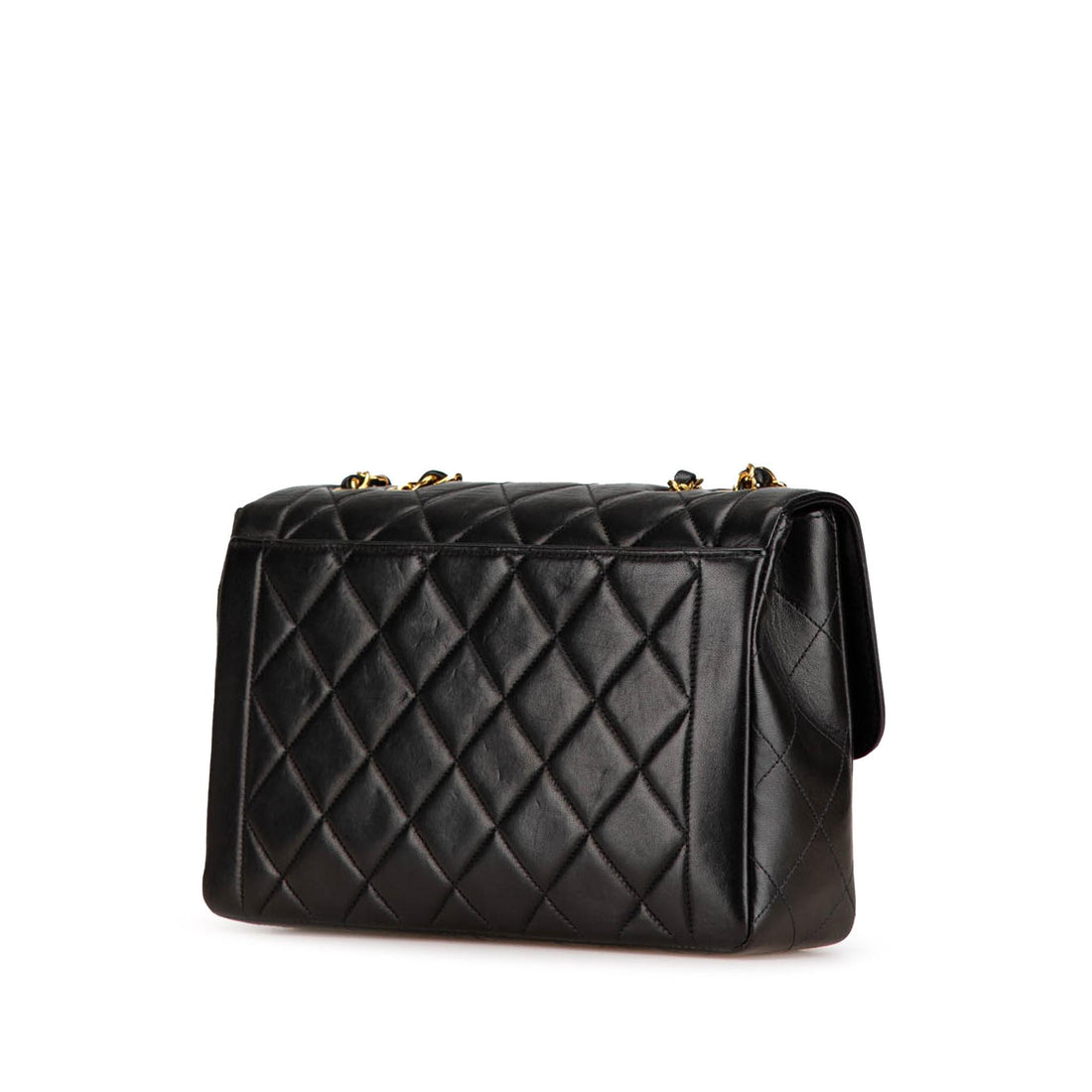 Top Quality Chanel Medium Quilted Lambskin Border Single Flap (SHG-Tu2Hic)