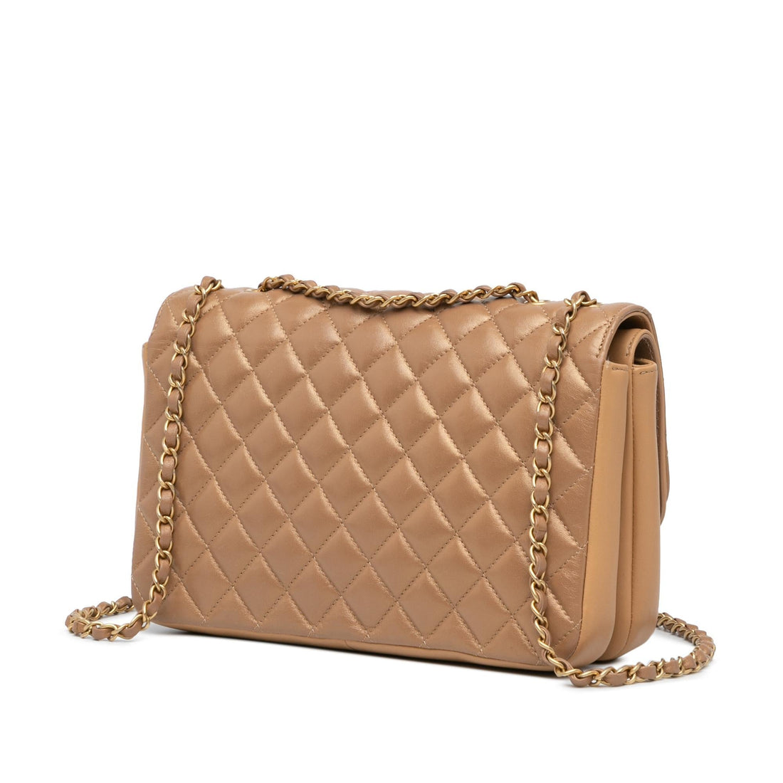Top Quality Chanel Medium Quilted Metallic Lambskin CC Chic Double Flap (SHG-1z5jq8)