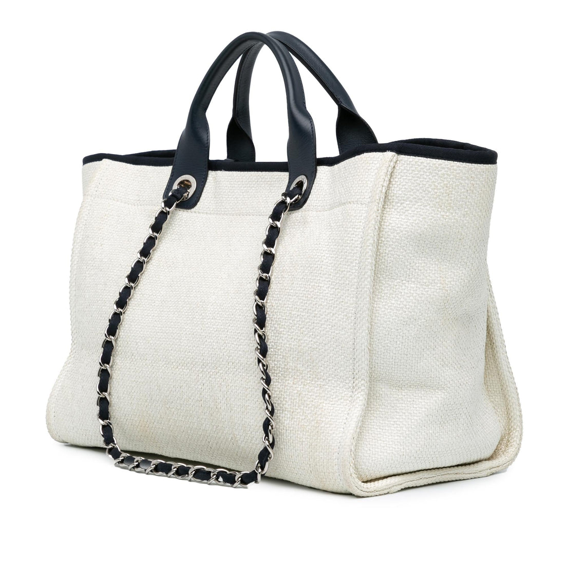 Top Quality Chanel Medium Raffia Deauville Satchel (SHG-Vr6eIX)