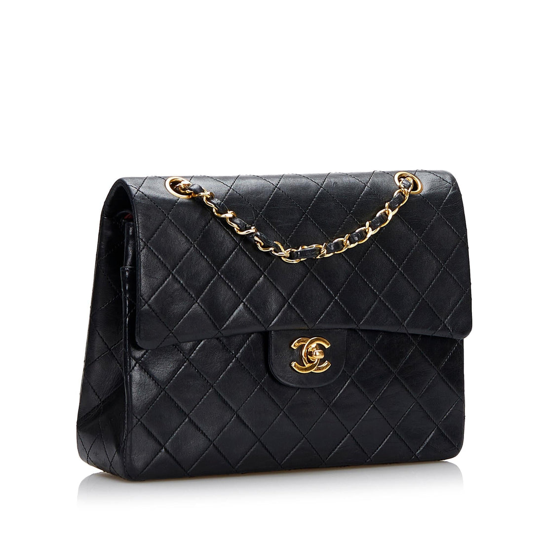 Top Quality Chanel Medium Tall Classic Lambskin Double Flap (SHG-mGpVGD)