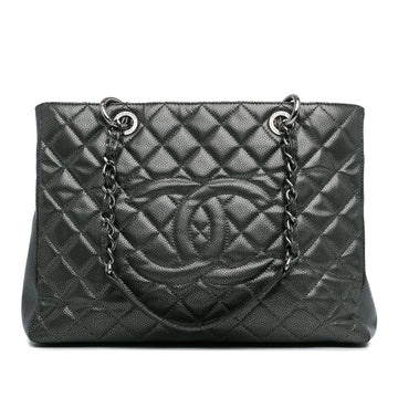 Top Quality Chanel Metallic Caviar Grand Shopping Tote (SHG-ZLtc4Q)