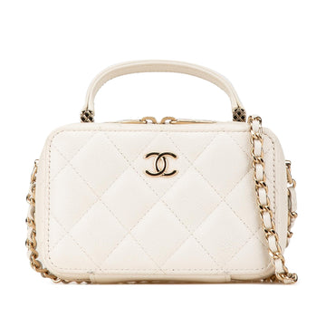 Top Quality Chanel Mini CC Caviar Top Handle Vanity Case (SHG-OVqtf0)