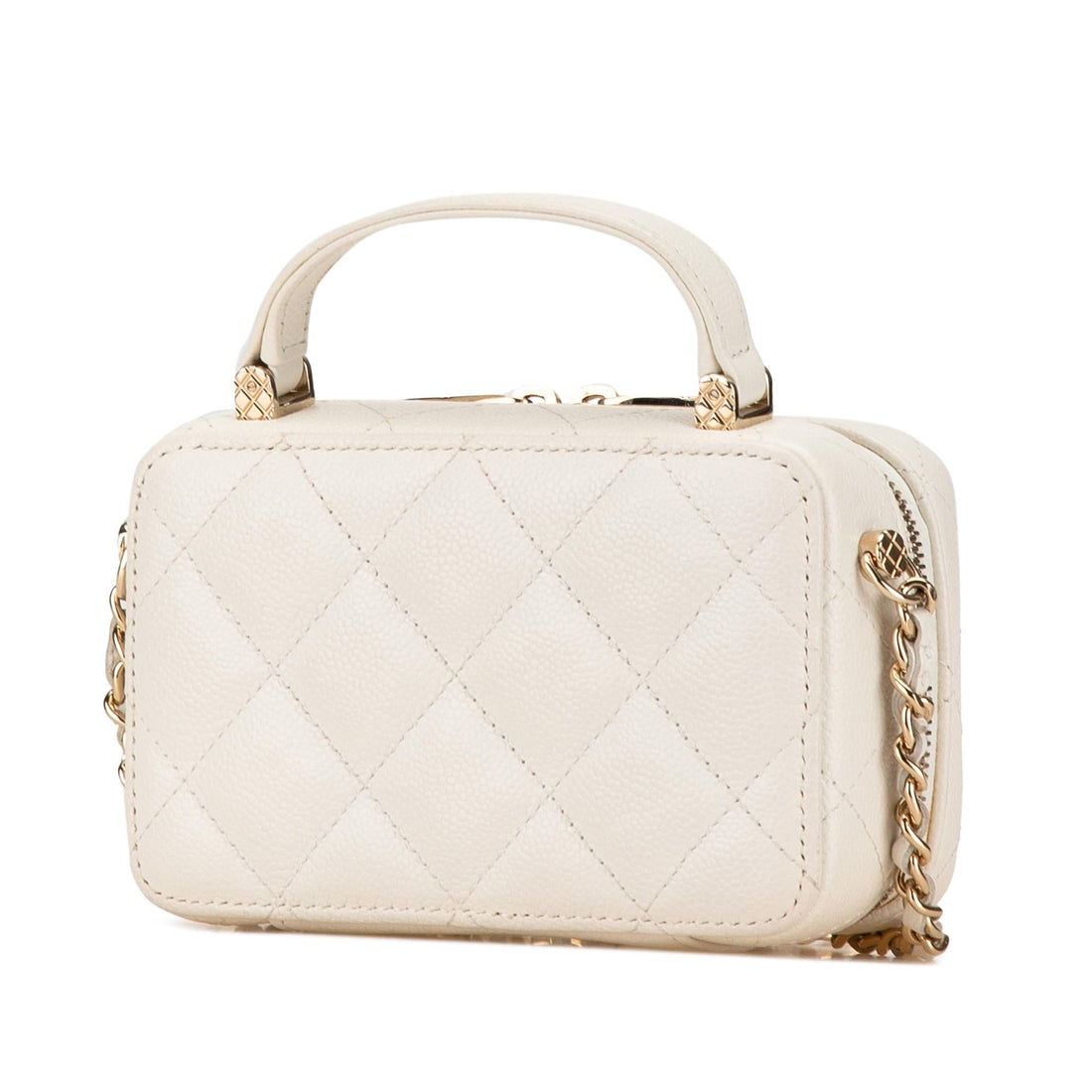Top Quality Chanel Mini CC Caviar Top Handle Vanity Case (SHG-OVqtf0)