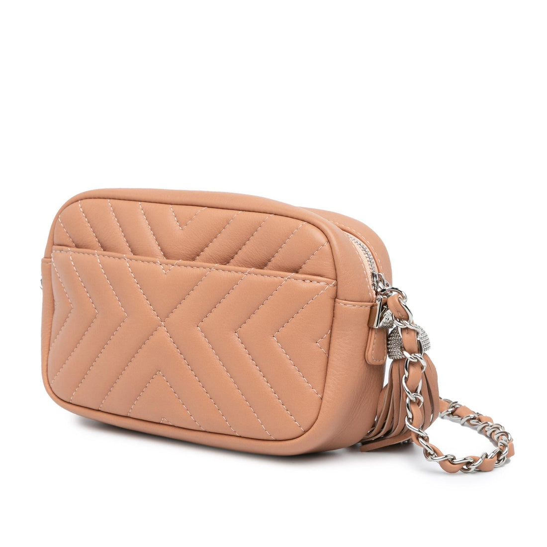 Top Quality Chanel Mini CC Diagonal Chevron Camera Case (SHG-zMJmTk)