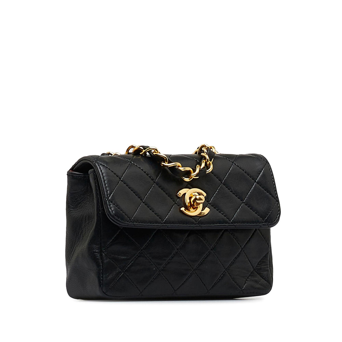 Top Quality Chanel Mini CC Quilted Lambskin Flap (SHG-vKkjGB)