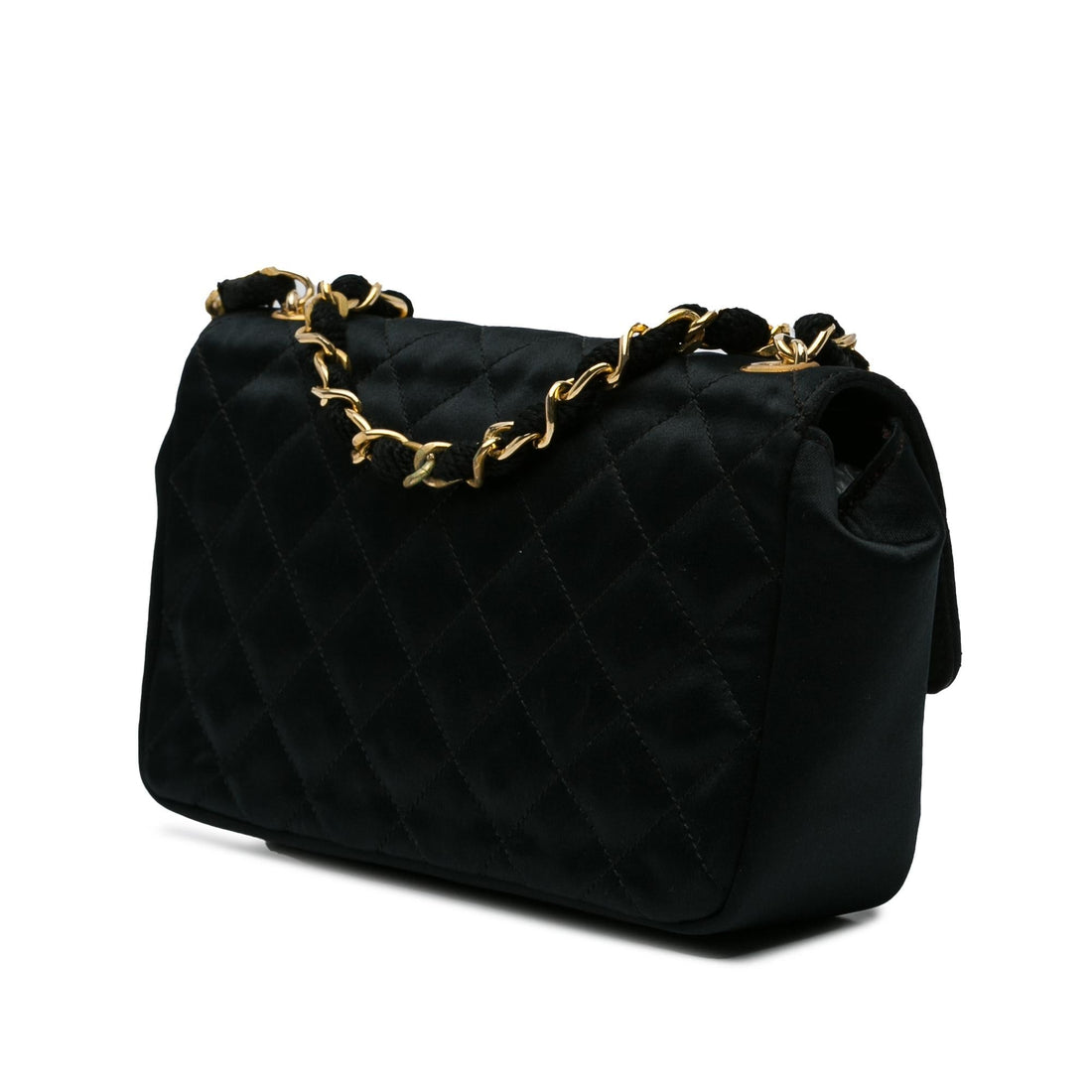 Top Quality Chanel Mini CC Quilted Satin Flap (SHG-GrIueb)
