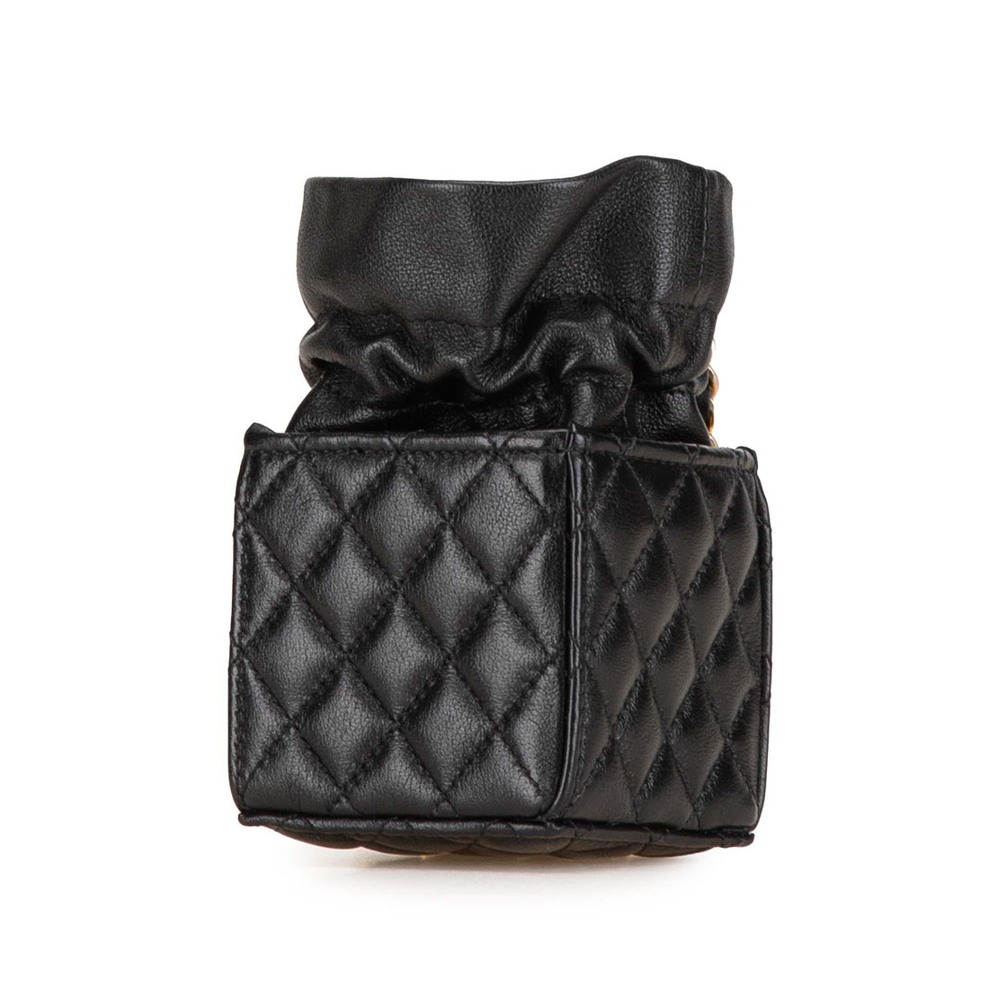 Top Quality Chanel Mini Calfskin Square Drawstring Bucket Bag (SHG-wJSkso)