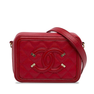 Top Quality Chanel Mini Caviar CC Filigree Vanity Case (SHG-NUyFlq)