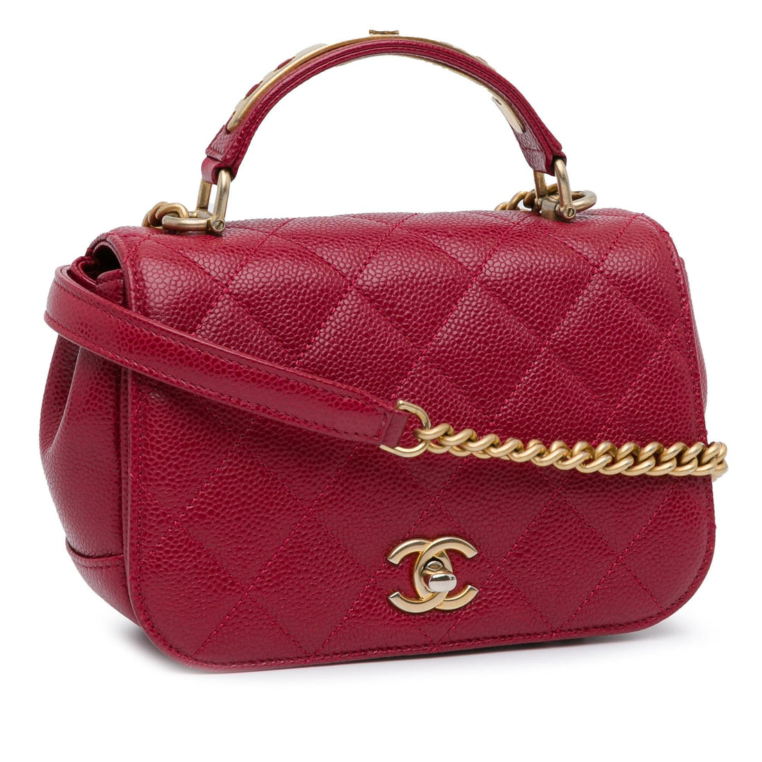 Top Quality Chanel Mini Caviar Carry Around Flap (SHG-U05LF8)