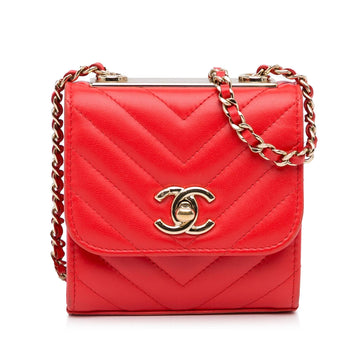 Top Quality Chanel Mini Chevron Lambskin Trendy CC Chain Wallet (SHG-ziWYA0)