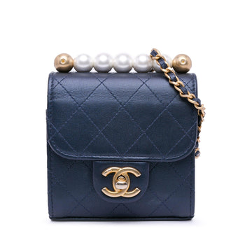 Top Quality Chanel Mini Chic Pearls Crossbody (SHG-rcMm8Z)