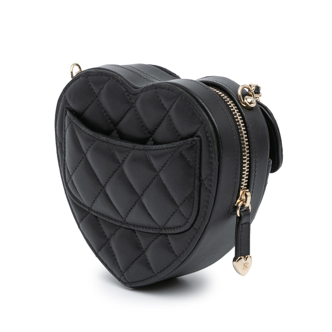 Top Quality Chanel Mini Lambskin CC in Love Heart Crossbody (SHG-7YuAtF)