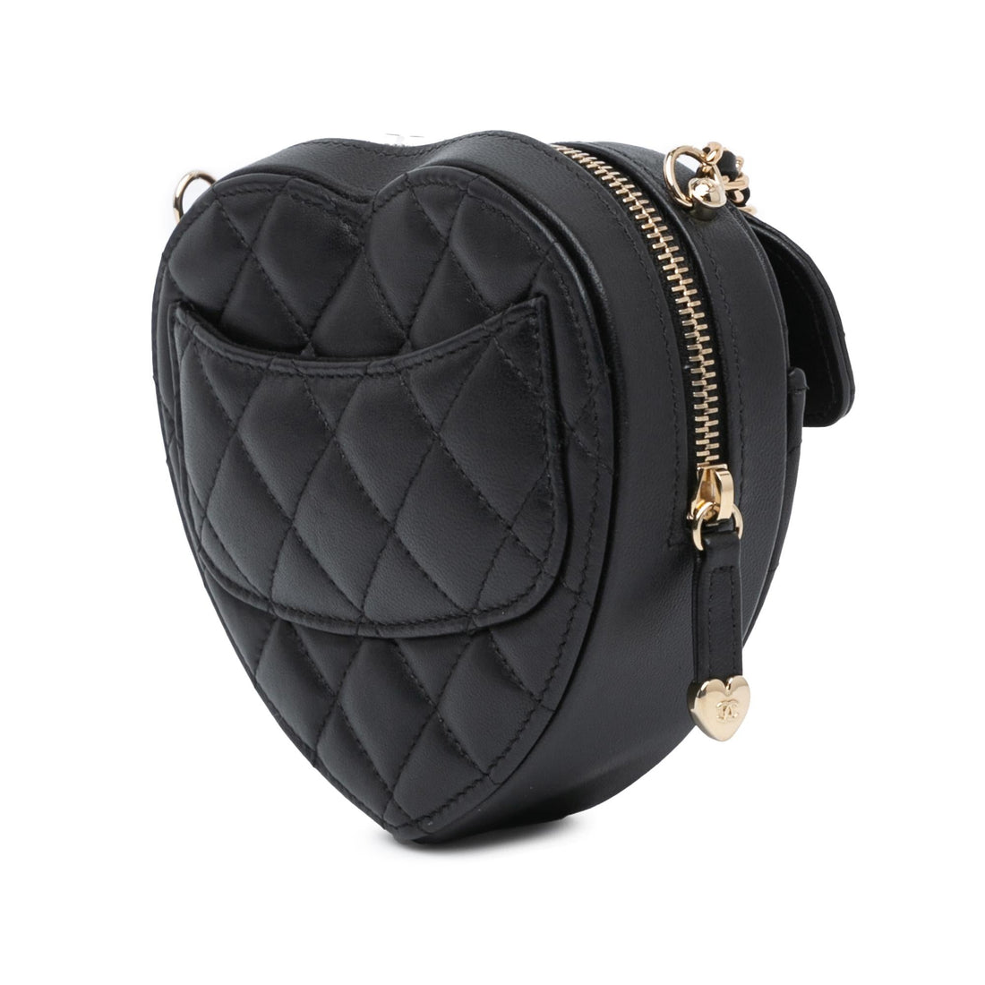 Top Quality Chanel Mini Lambskin CC in Love Heart Crossbody (SHG-sVVejX)